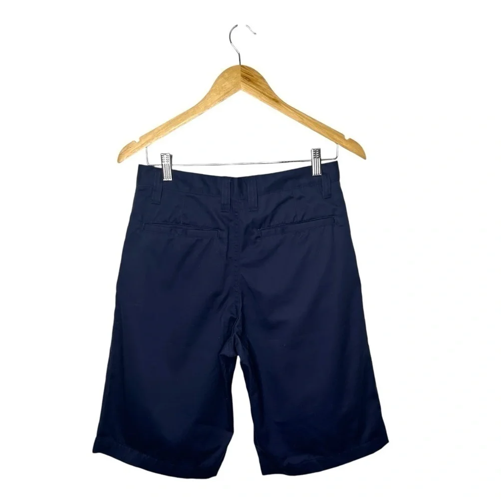 Old Navy Boys Navy Blue Built-In Flex Twill Straight Uniform School Shorts Sz 14